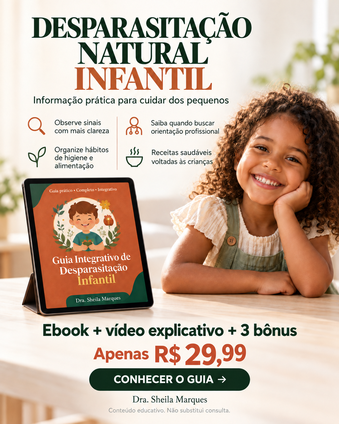 Kit do Guia Integrativo de Desparasitação Infantil